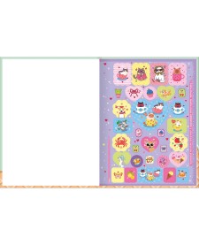 imagem de detalhe produto Caderno Brochura Capa Dura Universitário Zoom+ Feminino 48 Folhas