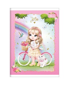 imagem principal do produto Caderno Brochura Capa Flexível 1/4 Jolie 60 Folhas