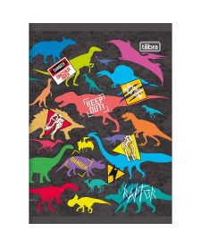 imagem principal do produto Caderno Brochura Capa Flexível 1/4 Raptor 60 Folhas