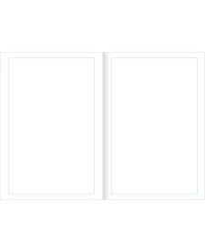 imagem de detalhe produto Caderno Brochura Capa Flexível A4+ Tilibom Azul com Moldura 60 Folhas