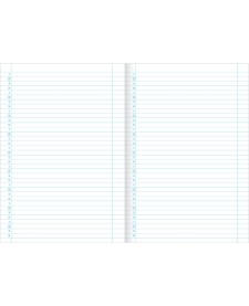 imagem de detalhe produto Caderno Brochura Capa Flexível A4+ Tilibom Vermelho com Pautas Numeradas 123X 60 Folhas