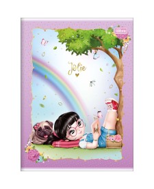 imagem principal do produto Caderno Brochura Capa Flexível Universitário Jolie 60 Folhas