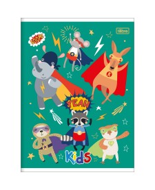 imagem principal do produto Caderno Brochura Capa Flexível Universitário Kids 60 Folhas