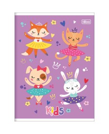 imagem principal do produto Caderno Brochura Capa Flexível Universitário Kids 80 Folhas