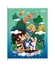 imagem principal do produto Caderno Brochura Capa Flexível Universitário Spice Kids 60 Folhas