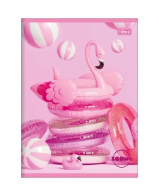 imagem principal do produto Caderno Brochura Capa Flexível Universitário Zoom+ Feminino 60 Folhas