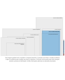 imagem de detalhe produto Caderno Brochura Capa Flexível Universitário Zoom+ Masculino 60 Folhas