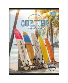 imagem principal do produto Caderno Brochura Capa Flexível Universitário Zoom+ Masculino 60 Folhas