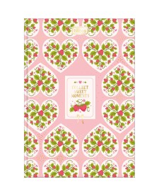 imagem principal do produto Caderno Brochura Decorado Capa Dura 1/8 Be Berry! 80 Folhas