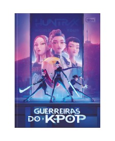 imagem principal do produto Caderno Brochura Universitário Guerreiras do K-Pop 80 Folhas