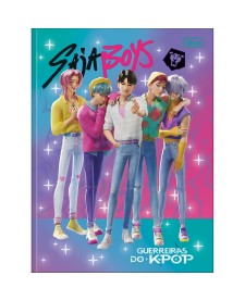 imagem principal do produto Caderno Brochura Universitário Guerreiras do K-Pop 80 Folhas