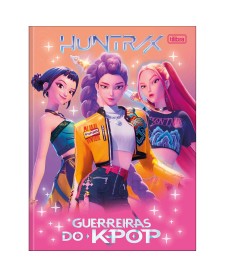 imagem principal do produto Caderno Brochura Universitário Guerreiras do K-Pop 80 Folhas