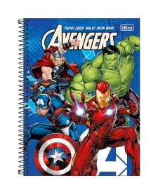imagem principal do produto Caderno Capa Dura Universitário 1 Matéria Avengers Fit 80 Folhas