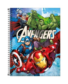imagem principal do produto Caderno Capa Dura Universitário 1 Matéria Avengers Fit 80 Folhas