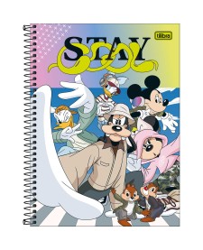imagem principal do produto Caderno Capa Dura Universitário 1 Matéria Mickey Real Life 80 Folhas