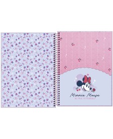 imagem de detalhe produto Caderno Capa Dura Universitário 1 Matéria Minnie Fashion 80 Folhas