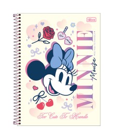 imagem principal do produto Caderno Capa Dura Universitário 1 Matéria Minnie Fashion 80 Folhas