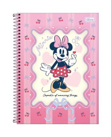 imagem principal do produto Caderno Capa Dura Universitário 1 Matéria Minnie Fashion 80 Folhas
