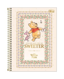 imagem principal do produto Caderno Capa Dura Universitário 1 Matéria Pooh 80 Folhas