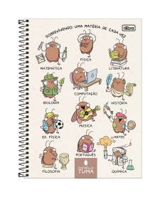 imagem principal do produto Caderno Capa Dura Universitário 1 Matéria Rafaella Tuma 80 Folhas