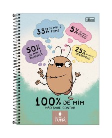 imagem principal do produto Caderno Capa Dura Universitário 1 Matéria Rafaella Tuma 80 Folhas