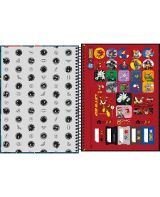 imagem de detalhe produto Caderno Capa Dura Universitário 1 Matéria Sonic DC 80 Folhas