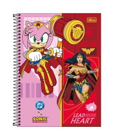 imagem principal do produto Caderno Capa Dura Universitário 1 Matéria Sonic DC 80 Folhas