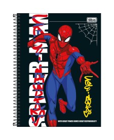 imagem principal do produto Caderno Capa Dura Universitário 1 Matéria Spider- Man Fit 80 Folhas