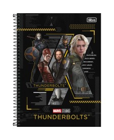 imagem principal do produto Caderno Capa Dura Universitário 1 Matéria Thunderbolts 80 Folhas