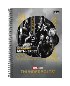 imagem principal do produto Caderno Capa Dura Universitário 1 Matéria Thunderbolts 80 Folhas