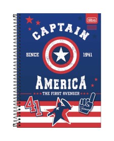 imagem principal do produto Caderno Capa Dura Universitário 10 Matérias Avengers Fit 160 Folhas