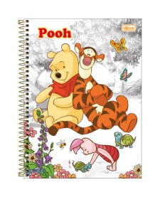 imagem principal do produto Caderno Capa Dura Universitário 10 Matérias Pooh Core 160 Folhas