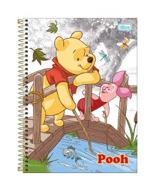 imagem principal do produto Caderno Capa Dura Universitário 10 Matérias Pooh Core 160 Folhas