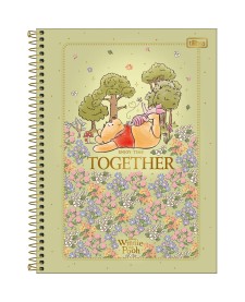 imagem principal do produto Caderno Capa Dura Universitário 10 Matérias Pooh Core 160 Folhas
