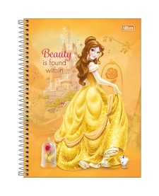 imagem principal do produto Caderno Capa Dura Universitário 10 Matérias  Princesas Fit 160 Folhas