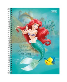 imagem principal do produto Caderno Capa Dura Universitário 10 Matérias  Princesas Fit 160 Folhas