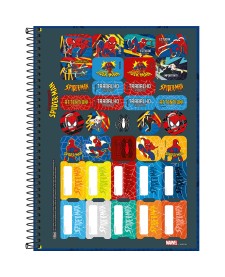imagem de detalhe produto Caderno Capa Dura Universitário 10 Matérias Spider-Man Fit 160 Folhas