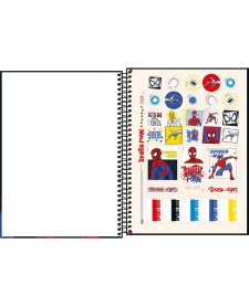 imagem de detalhe produto Caderno Capa Dura Universitário 10 Matérias Spider-Man Fit 160 Folhas