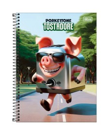 imagem principal do produto Caderno Capa Dura Universitário Connect 1 Matéria 4-Fun 80 Folhas