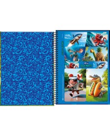 imagem de detalhe produto Caderno Capa Dura Universitário Connect 10 Matérias 4-Fun 160 Folhas