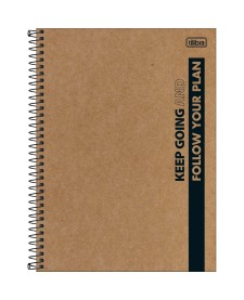 imagem principal do produto Caderno Capa Dura Universitário Kraftwork 1 Matéria 80 Folhas