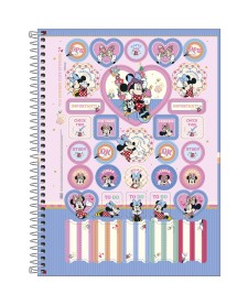 imagem de detalhe produto Caderno Capa Dura Universitário Minnie Fit 1 Matéria 80 Folhas