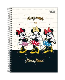 imagem principal do produto Caderno Capa Dura Universitário Minnie Fit 1 Matéria 80 Folhas