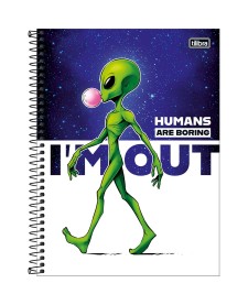 imagem principal do produto Caderno Capa Dura Universitário Orbit 10 Matérias 160 Folhas