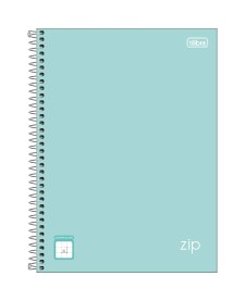 imagem principal do produto Caderno Capa Dura Universitário Quadriculado 1x1 cm Zip Colors 80 Folhas