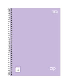 imagem principal do produto Caderno Capa Dura Universitário Quadriculado 1x1 cm Zip Colors 80 Folhas