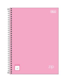 imagem principal do produto Caderno Capa Dura Universitário Quadriculado 1x1 cm Zip Colors 80 Folhas
