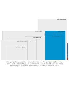 imagem de detalhe produto Caderno Colado Layout A4 Branco Tilibra 50 Folhas