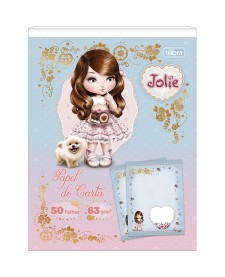 imagem principal do produto Caderno Colado Papel de Carta Jolie 50 Folhas