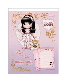 imagem principal do produto Caderno Colado Papel de Carta Jolie 50 Folhas